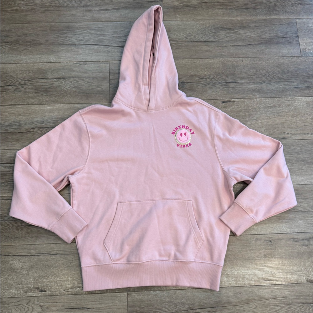 Birthday Vibes Old Navy Pink Oversized Sweatshirt